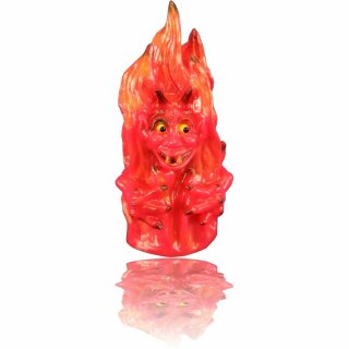Gartenfigur Feuerteufel mit Bewegungsmelder